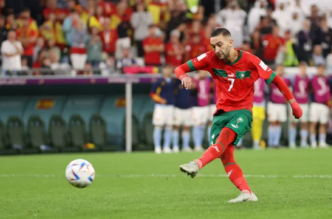 摩洛哥国家男子足球队直播,摩洛哥世界杯,4强,首次,葡萄牙
