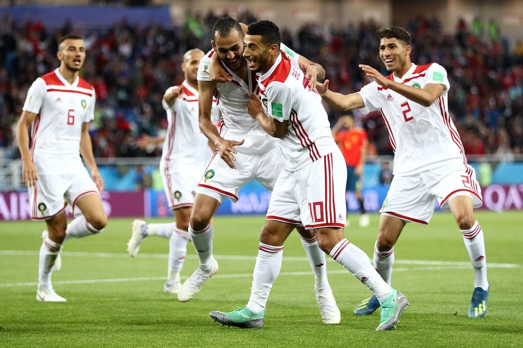 摩洛哥足球队赛果报道球队在世界杯主场1球小胜葡萄牙