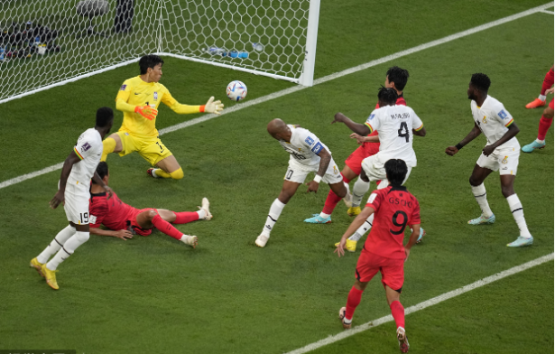 加纳世界杯比赛有新的突破，韩国队2:3不敌加纳被淘汰