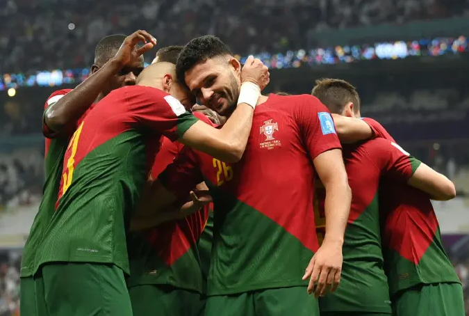 葡萄牙世界杯比分以6-1获得胜利，成功晋级8强