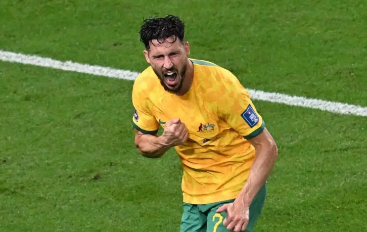澳大利亚队2022世界杯，1:0小胜突尼斯，夺得历史第三胜