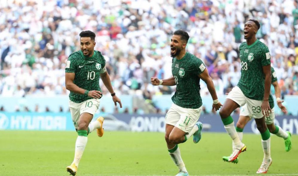 沙特男子足球国家队逆转阿根廷队，取得世界杯首场胜利