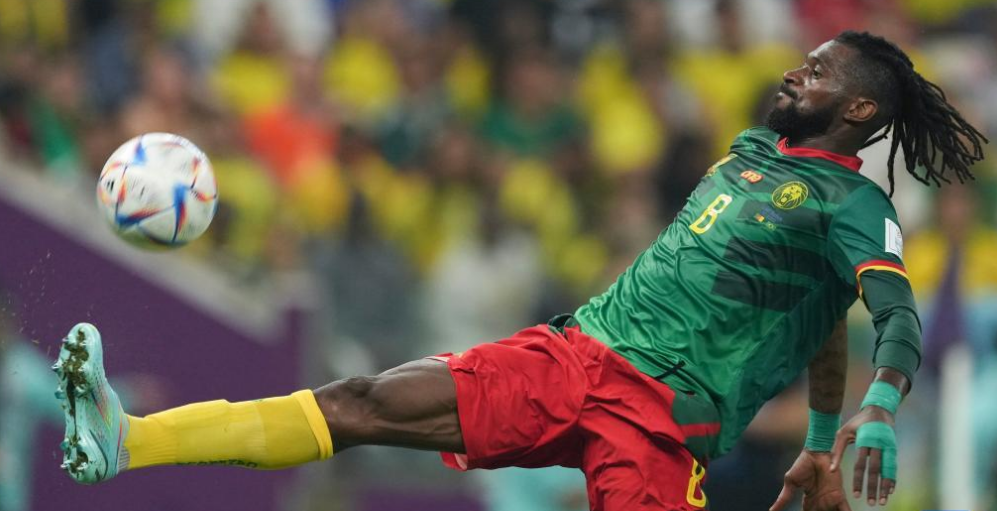 喀麦隆男子足球国家队世界杯对战瑞士队，遭遇完败