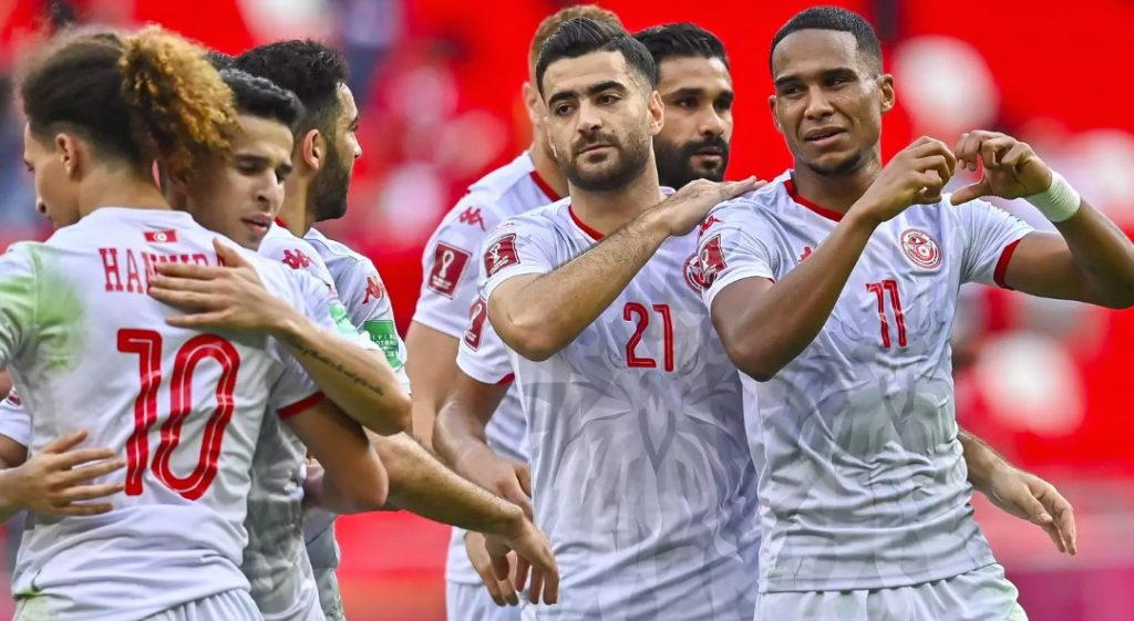 突尼斯国家男子足球队比赛，世界杯以1比0战胜了法国队
