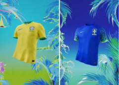 巴西国家队球衣闪亮登场，世界杯势要夺得冠军！