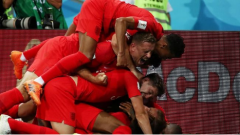 突尼斯足球队主要球员索斯盖特为英格兰队赢得比赛感到高兴