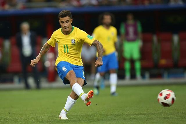 巴西男子足球队世界杯对阵塞尔维亚2-0轻松拿下
