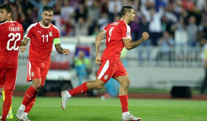 塞尔维亚国家男子足球队对战瑞典，2022世界杯射门精准度极高