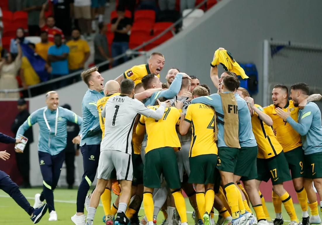 澳大利亚世界杯1/8决赛1-2败给阿根廷队，无缘晋级