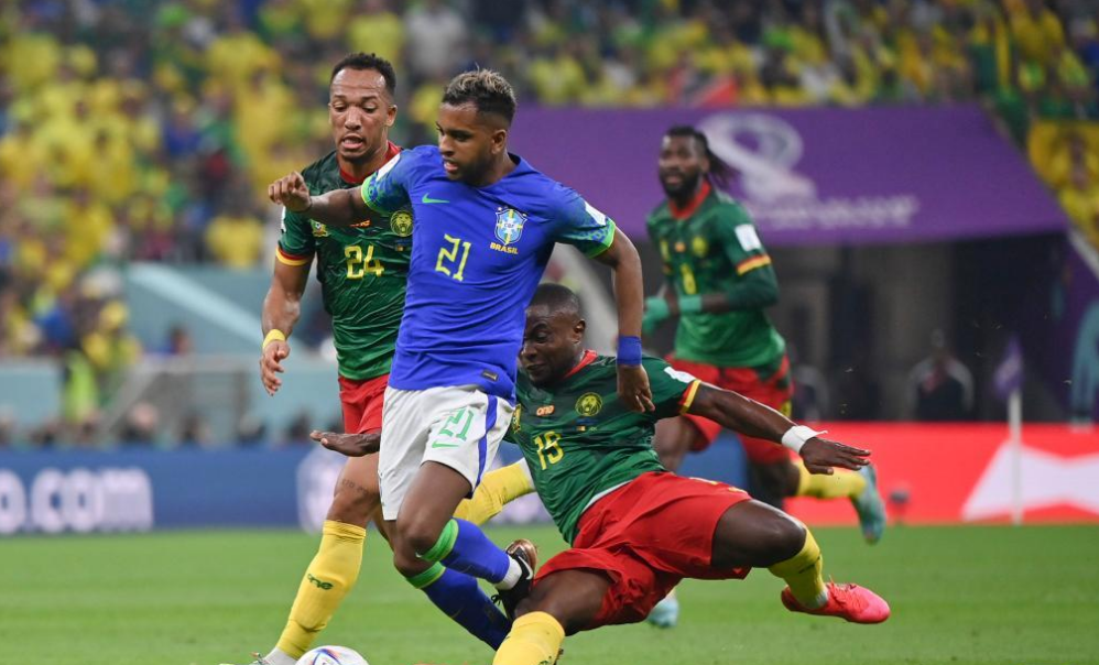 喀麦隆国家男子足球队赛事爆冷，世界杯巴西失利惨遭绝杀